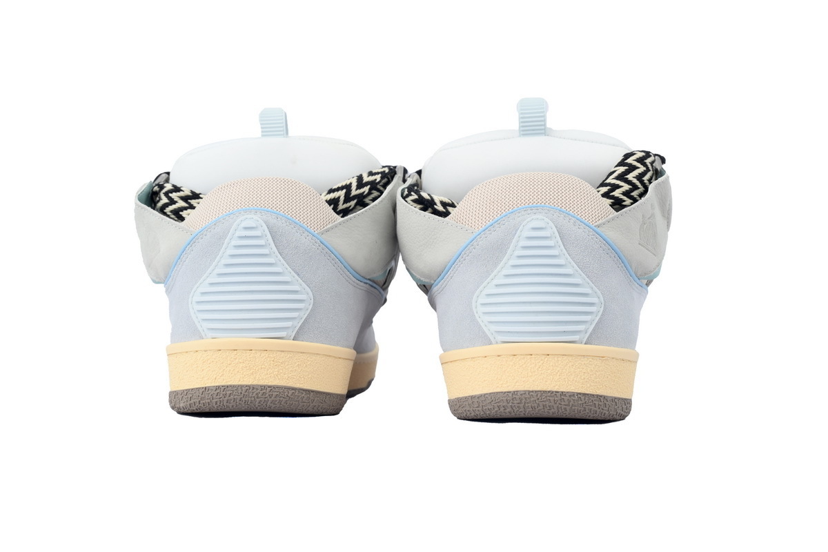 Lanvin Leather Curb White Blue