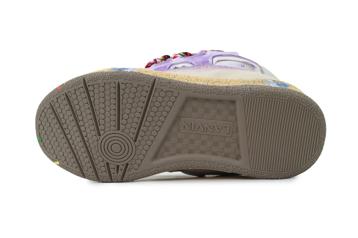 Lanvin Leather Curb x Gallery Dept Paint Drip Optical White