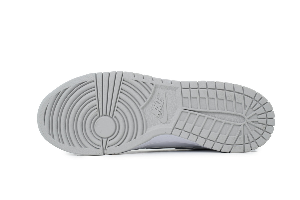 Top Version Nike Supreme x Dunk Low SB White Metallic Silver HQ8487-100 