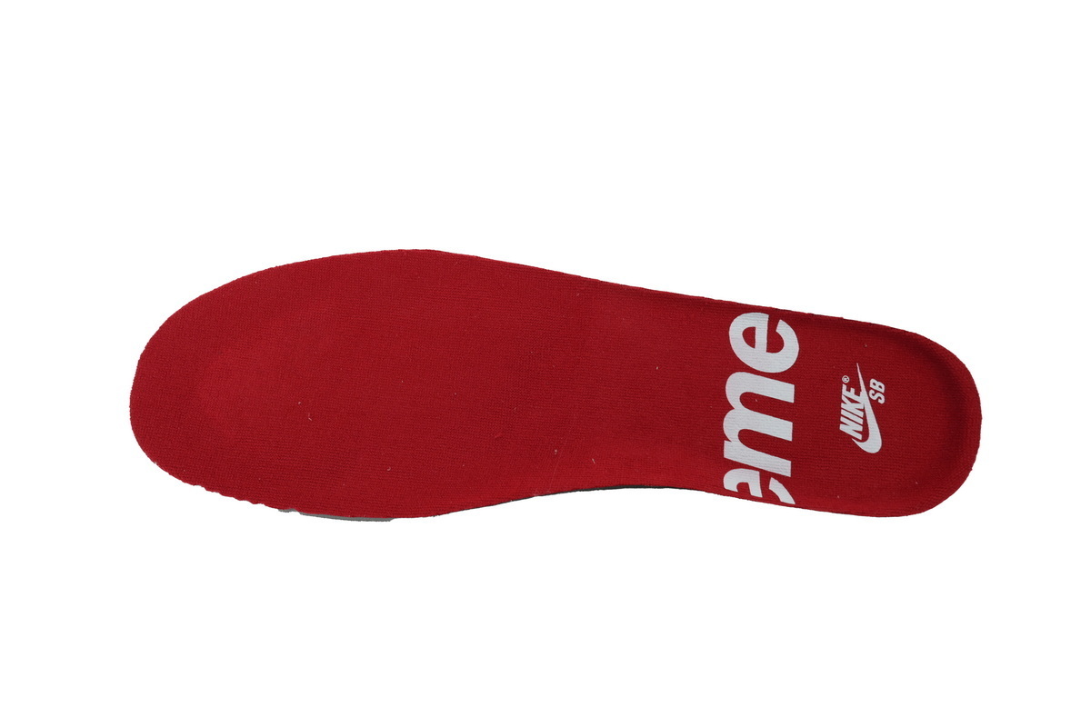 Top Version Nike Supreme x Dunk Low SB White Metallic Silver HQ8487-100 