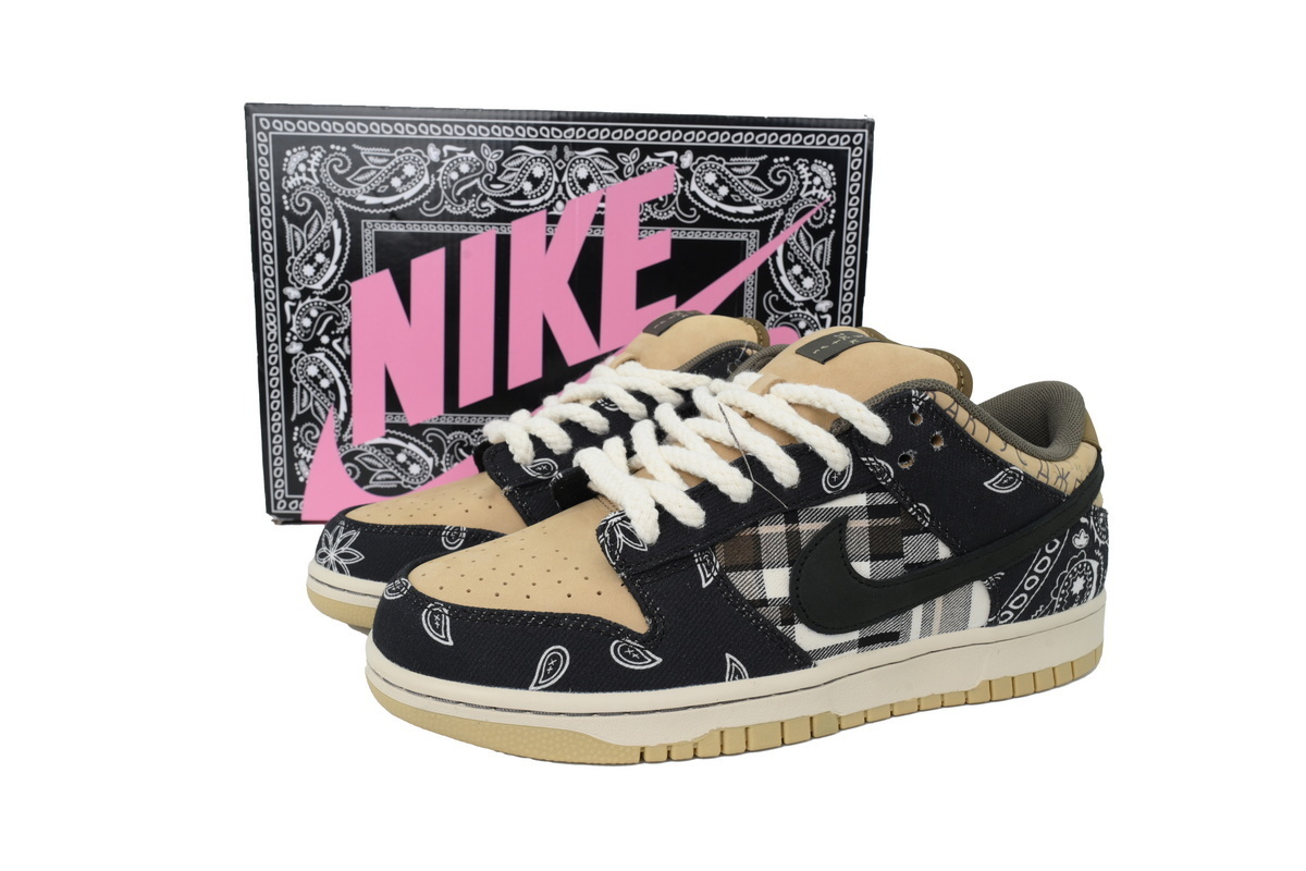 Top Version Travis Scott x Nike SB Dunk Low QS Cactus Jack - Special Box CT5053-001