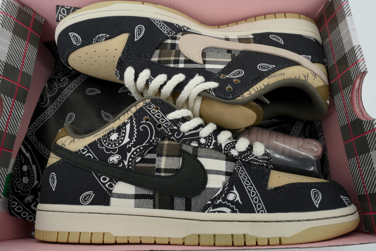 Top Version Travis Scott x Nike SB Dunk Low QS Cactus Jack - Special Box CT5053-001