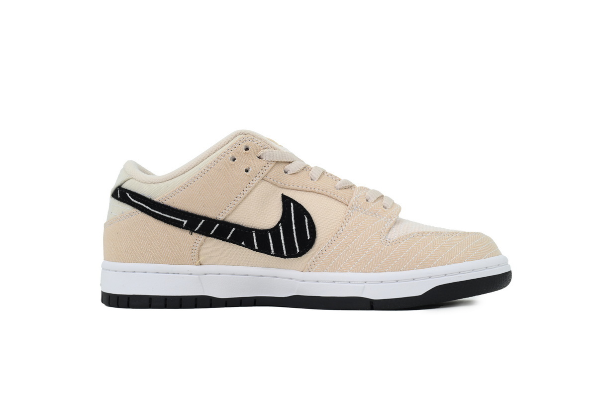 Top Version Albino & Preto × Nike SB Dunk Low Pro Pearl White FD2627-200