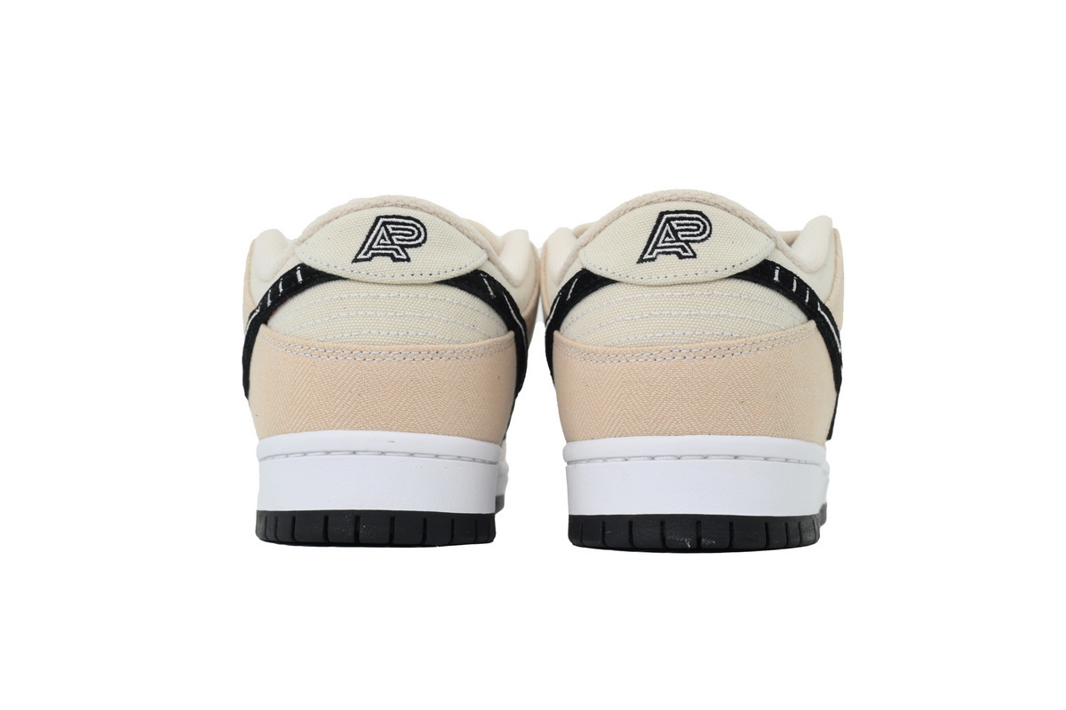 Top Version Albino & Preto × Nike SB Dunk Low Pro Pearl White FD2627-200