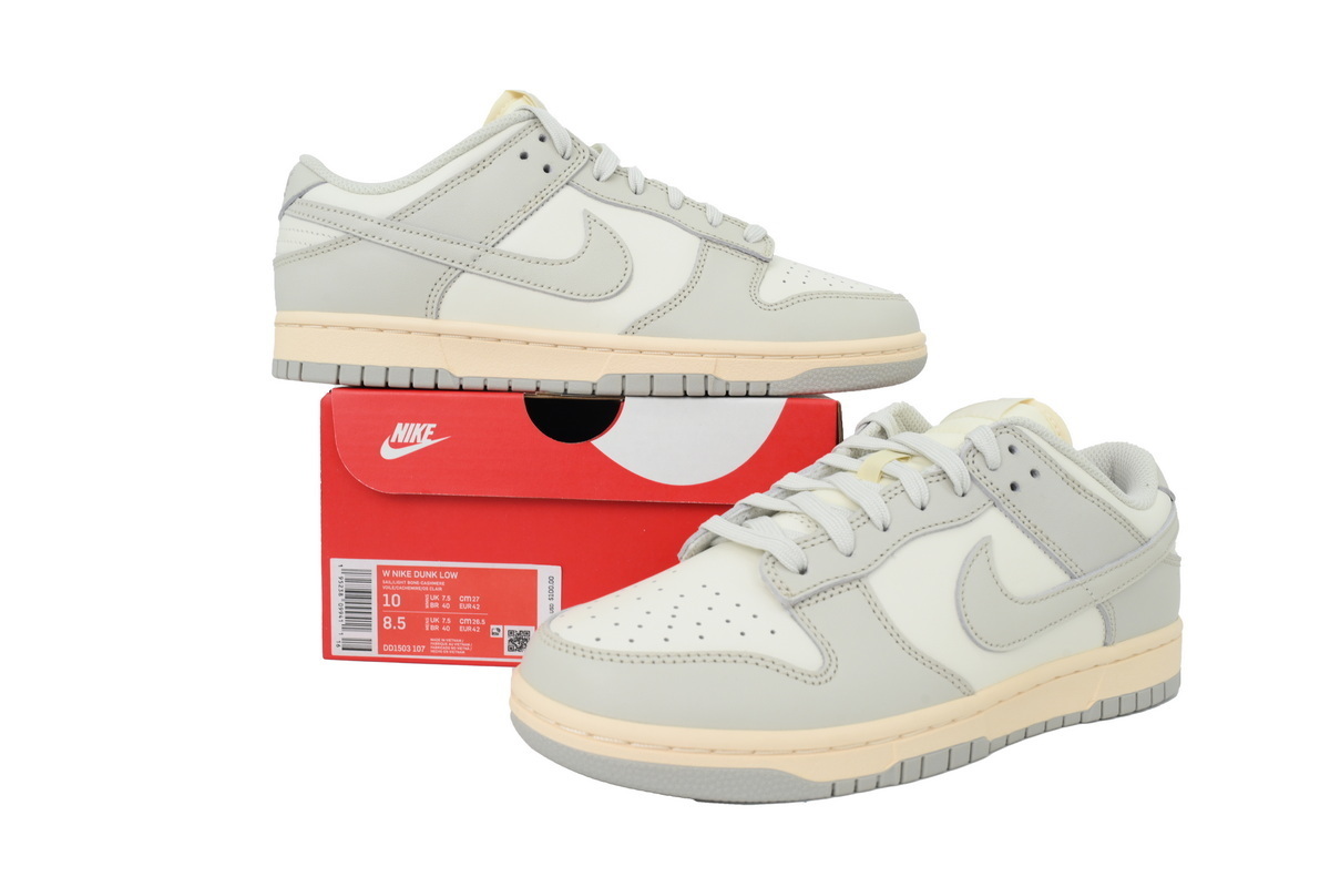 Top Version Nike Wmns Dunk Low Light Bone DD1503-107