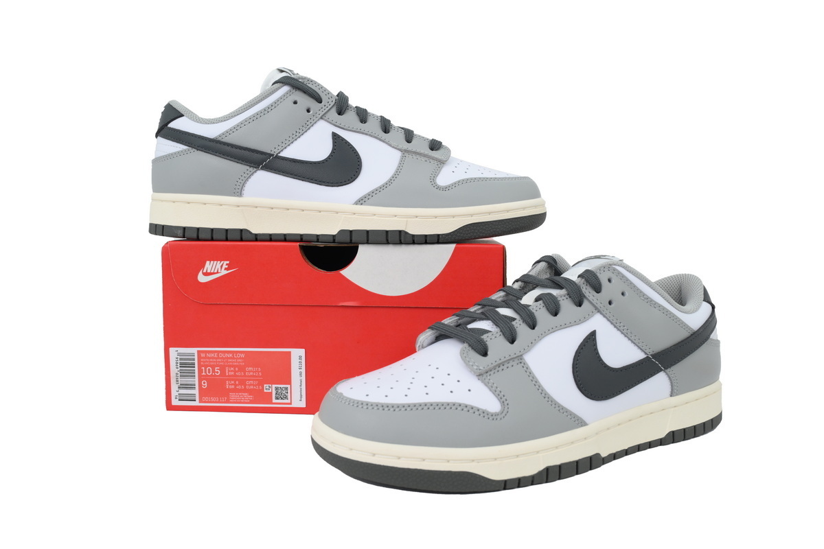 Top Version Nike Wmns Dunk Low Light Smoke Grey DD1503-117 