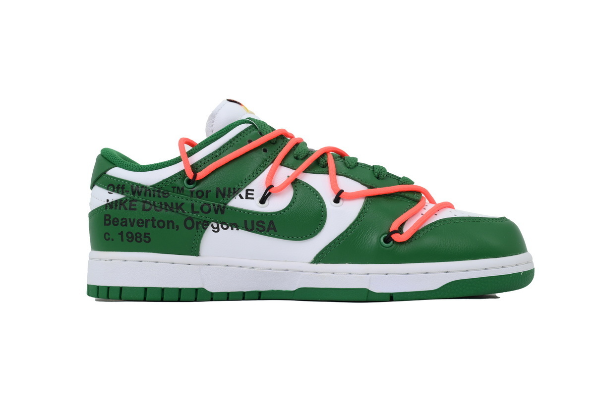 Top Version Off-White x Nike Dunk Low Pine Green CT0856-100