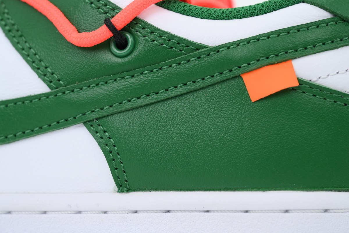 Top Version Off-White x Nike Dunk Low Pine Green CT0856-100