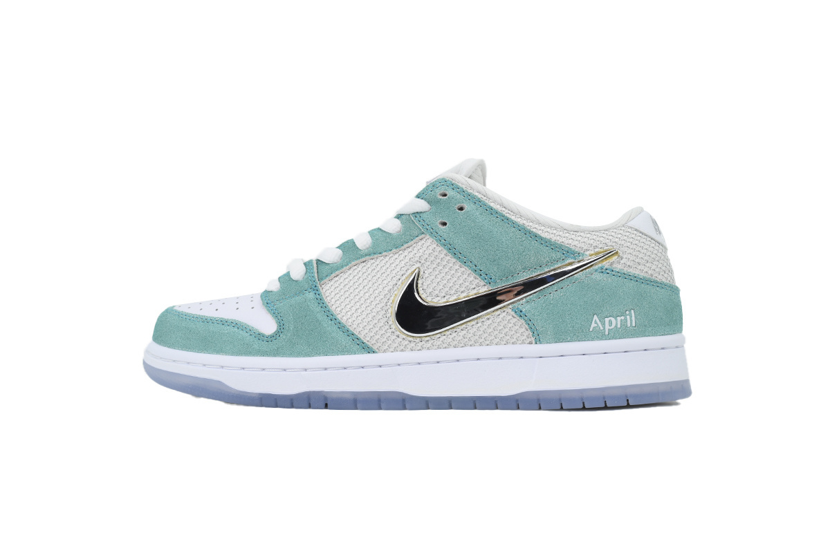 Top Version April Skateboards x Nike Dunk Low SB Turbo Green FD2562-400