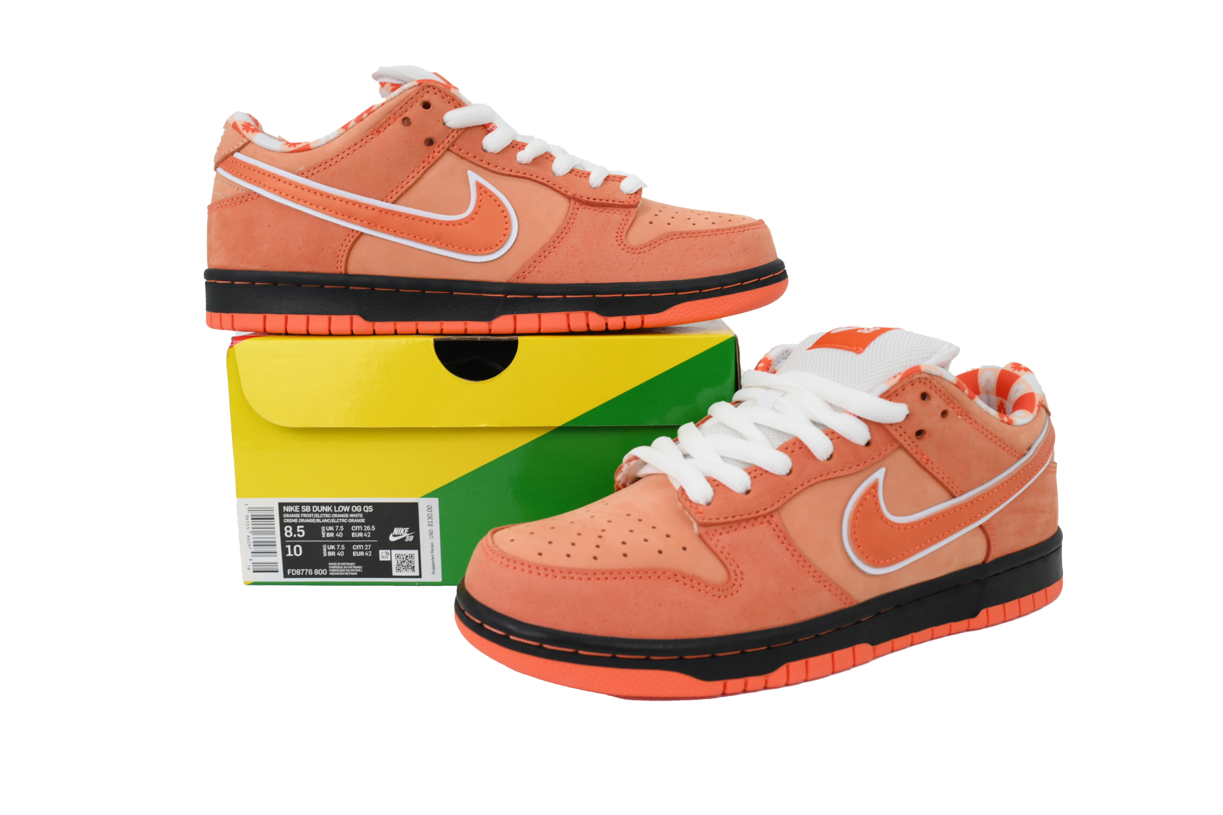 Top Version Concepts x Nike SB Dunk Low Orange Lobster FD8776-800