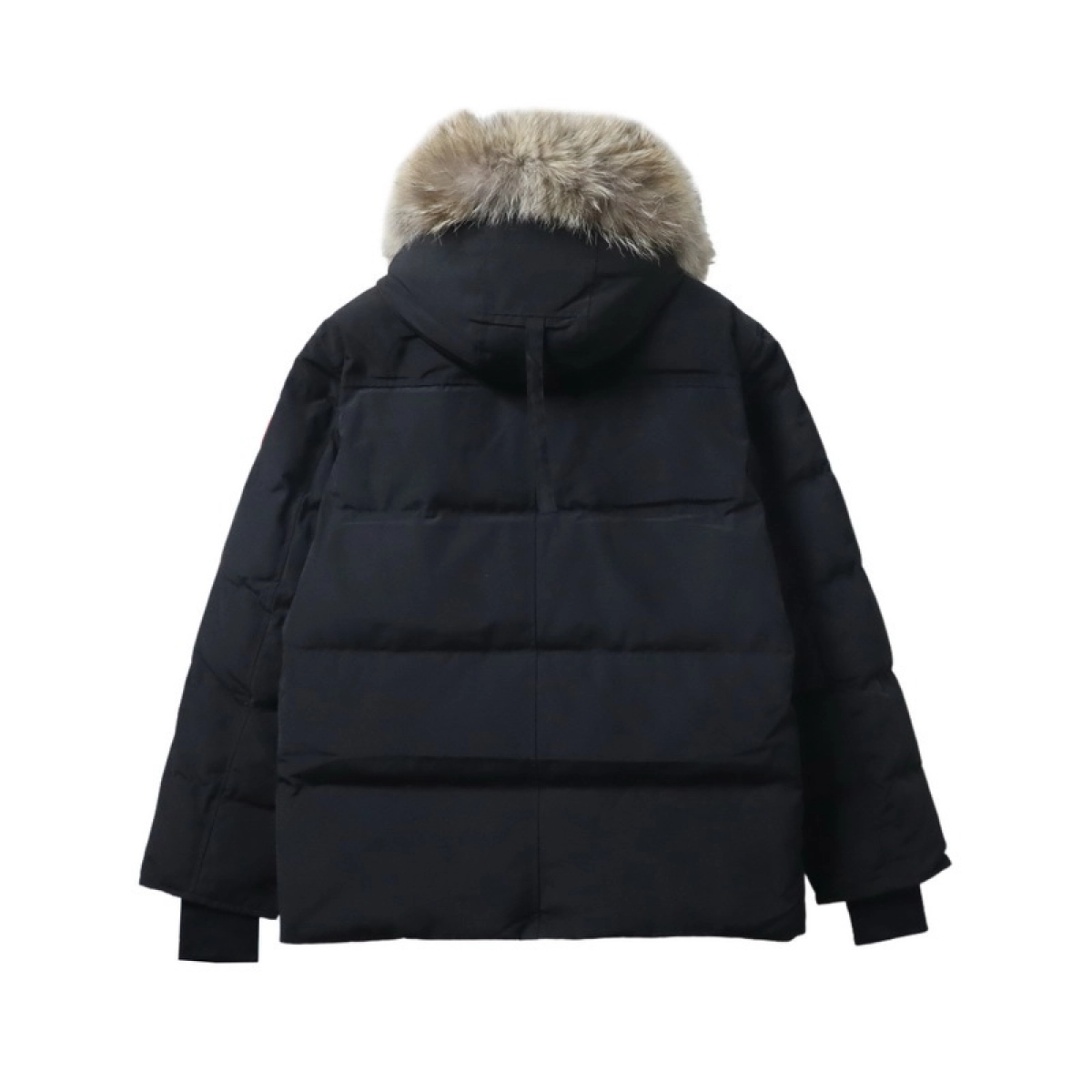 Canada Goose 388M Classic Parker 29 Down Jacket Black + Balenciaga x Adidas Three-Bar Washed Jeans Blue