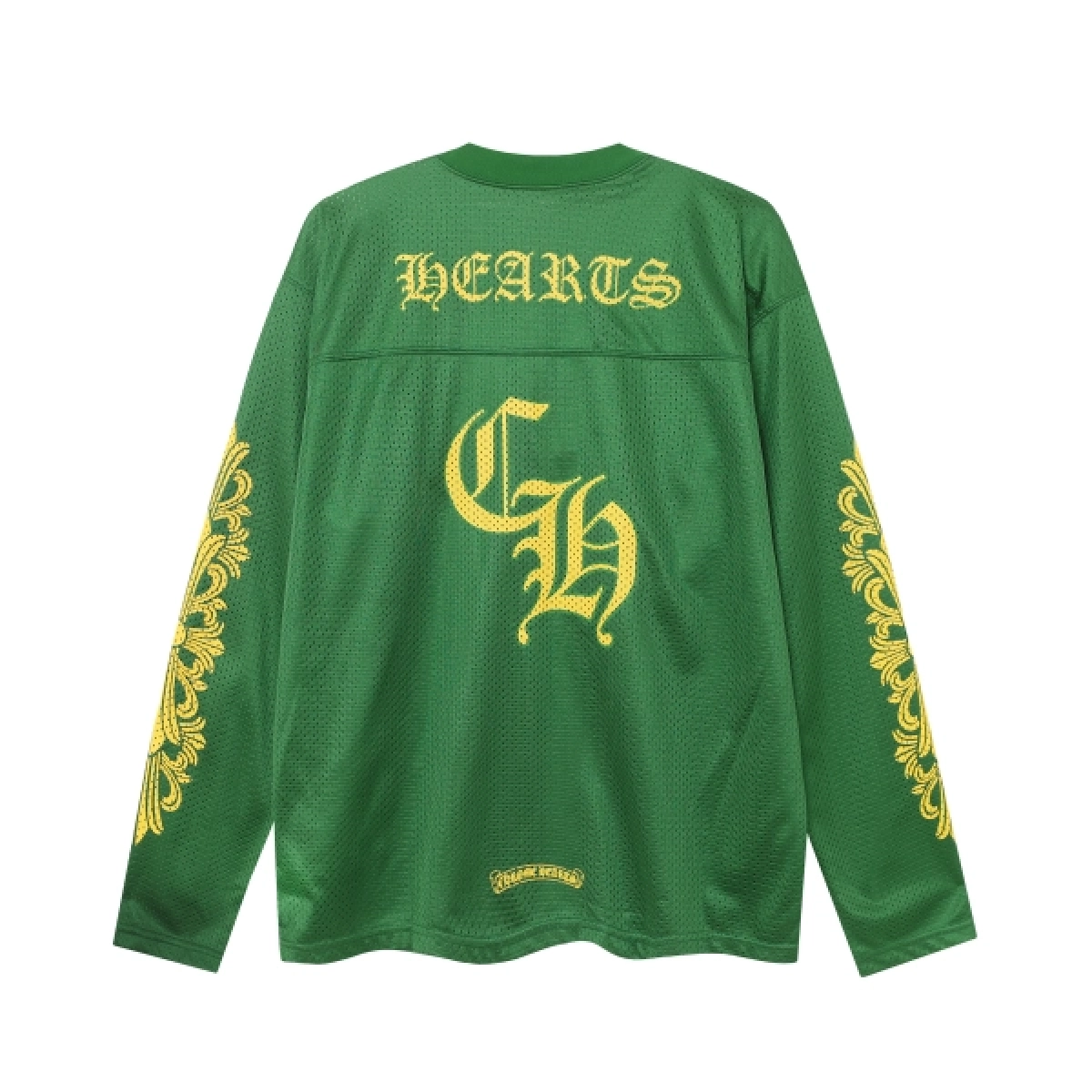 Chrome Hearts Love You Mesh Warm Up Jersey #9998 Green + Purple Brand Jeans #100