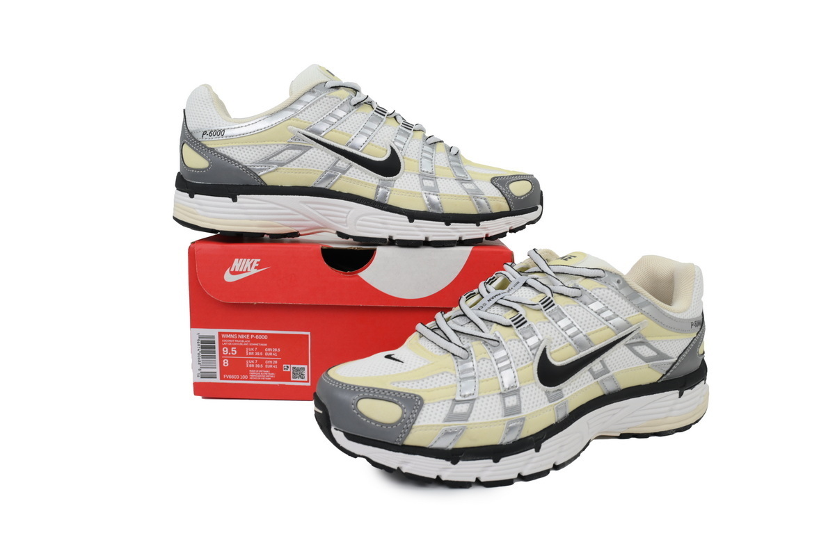Nike P-6000 Coconut Milk Metallic Silver FV6603-100