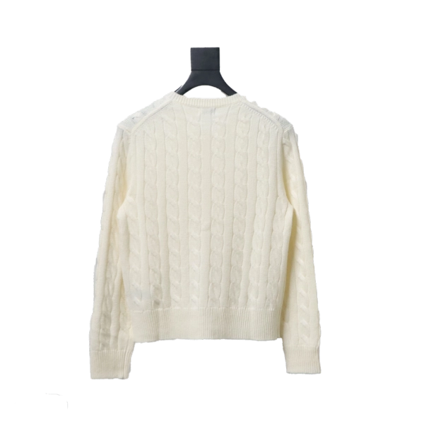 Ralph Lauren Cable Wool Vintage Cable Knit Cardigan (Women's) Beige