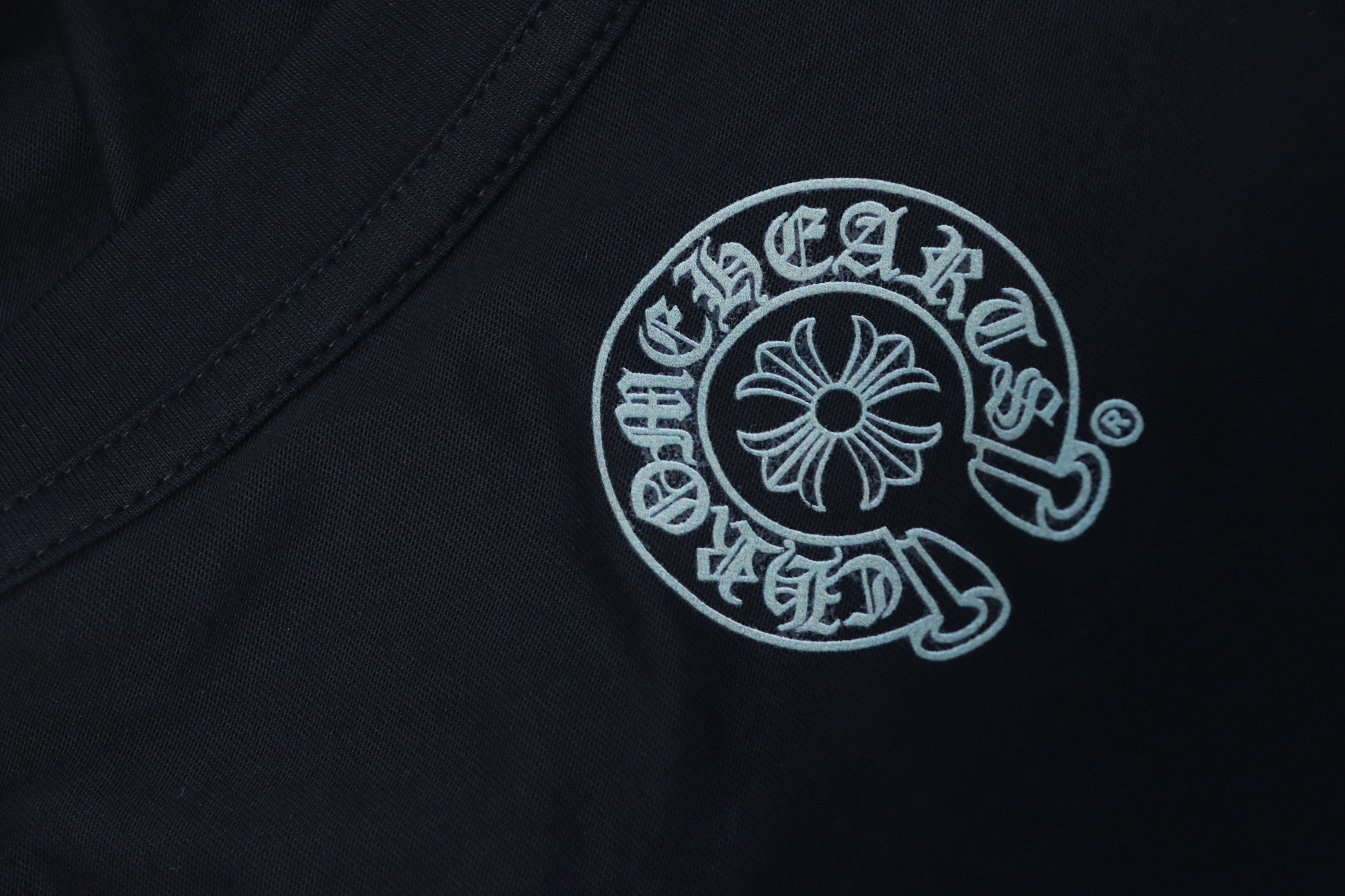 Chrome Hearts 2025 FW Scroll Print Long-Sleeve T-Shirt Black