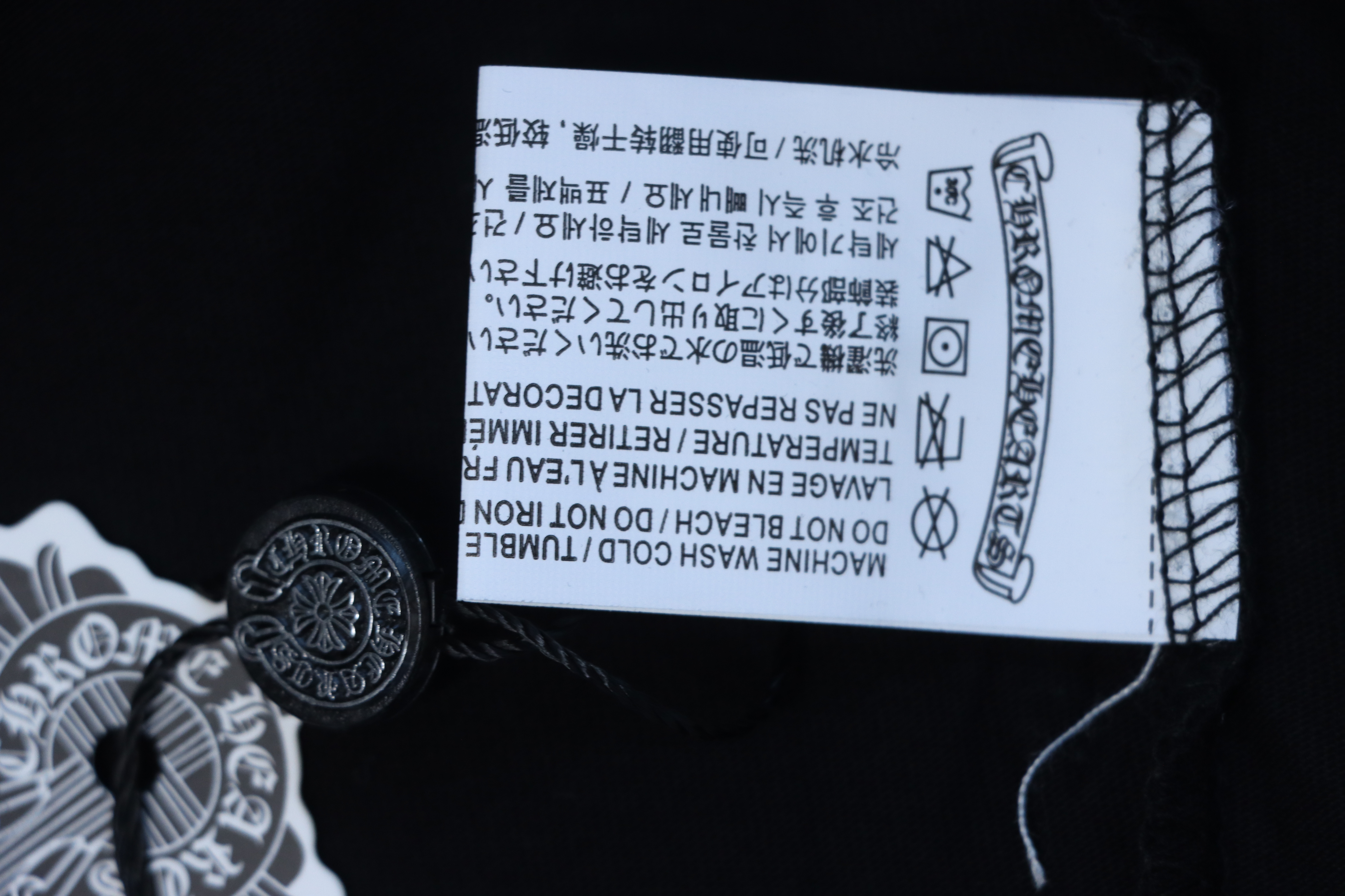 Chrome Hearts 2025FW Scroll Print Long-Sleeve T-Shirt White