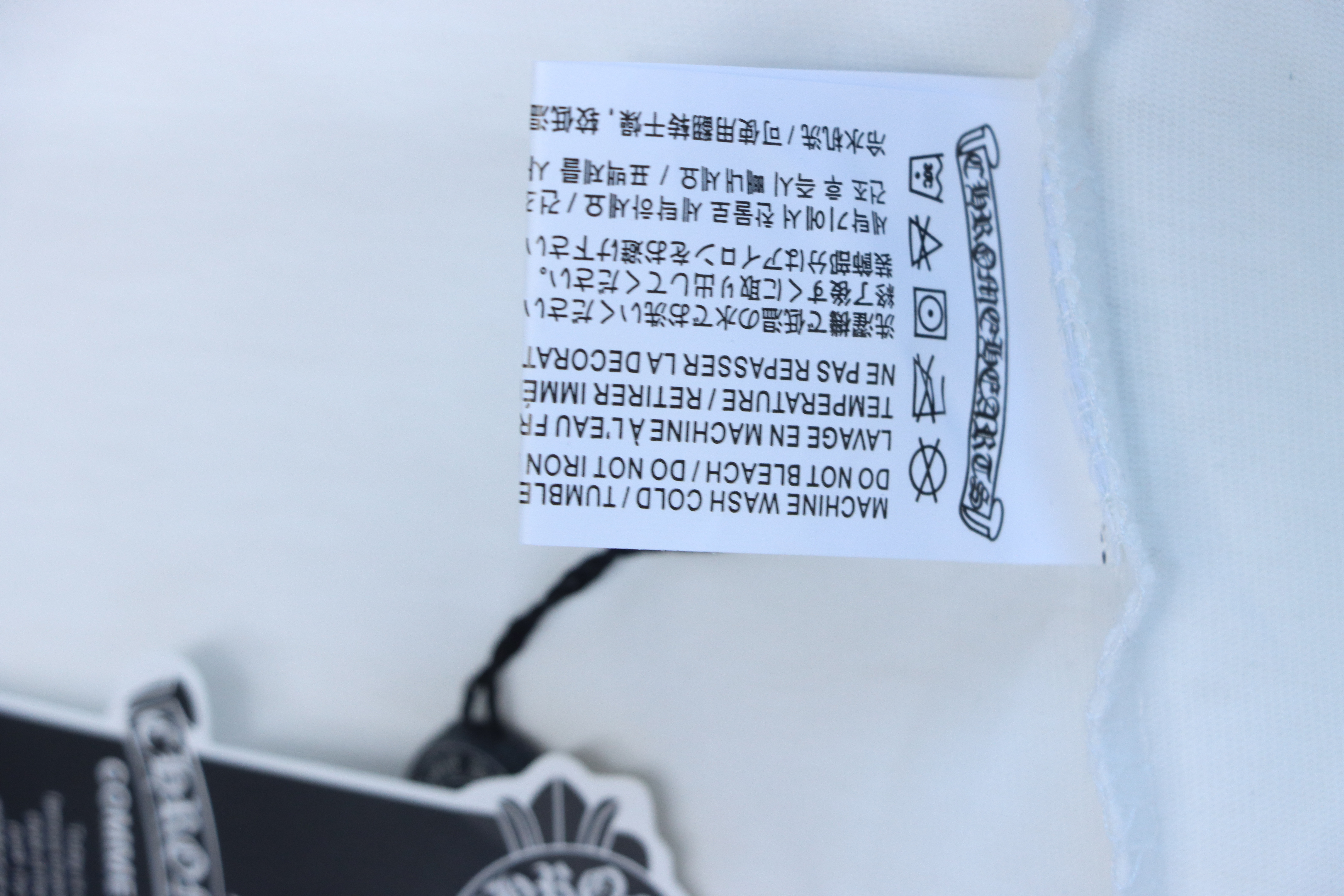 Chrome Hearts 2025FW Scroll Print Long-Sleeve T-Shirt White