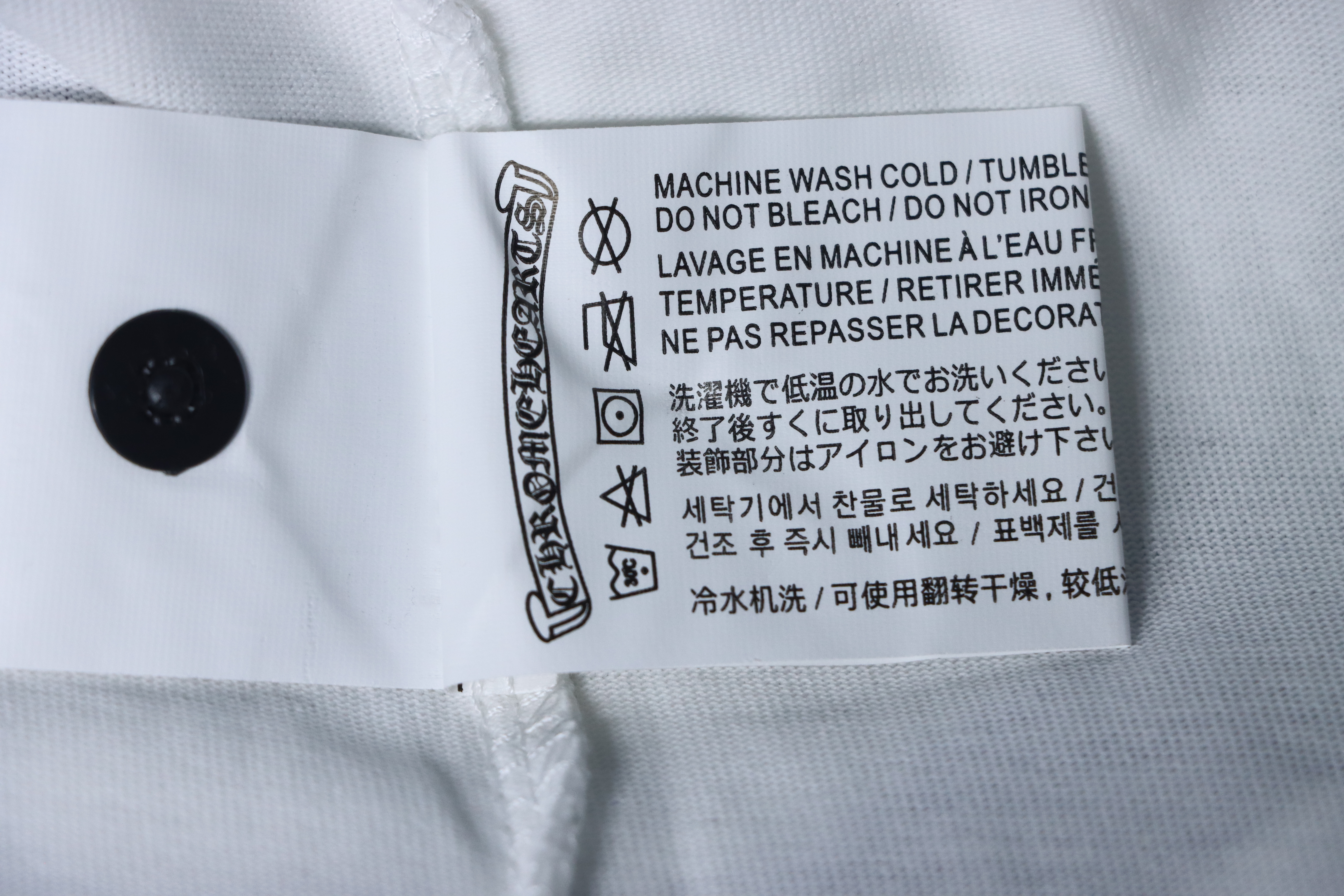 Chrome Hearts 25FW Black Label Panel Print Long Sleeve T-Shirt Blue