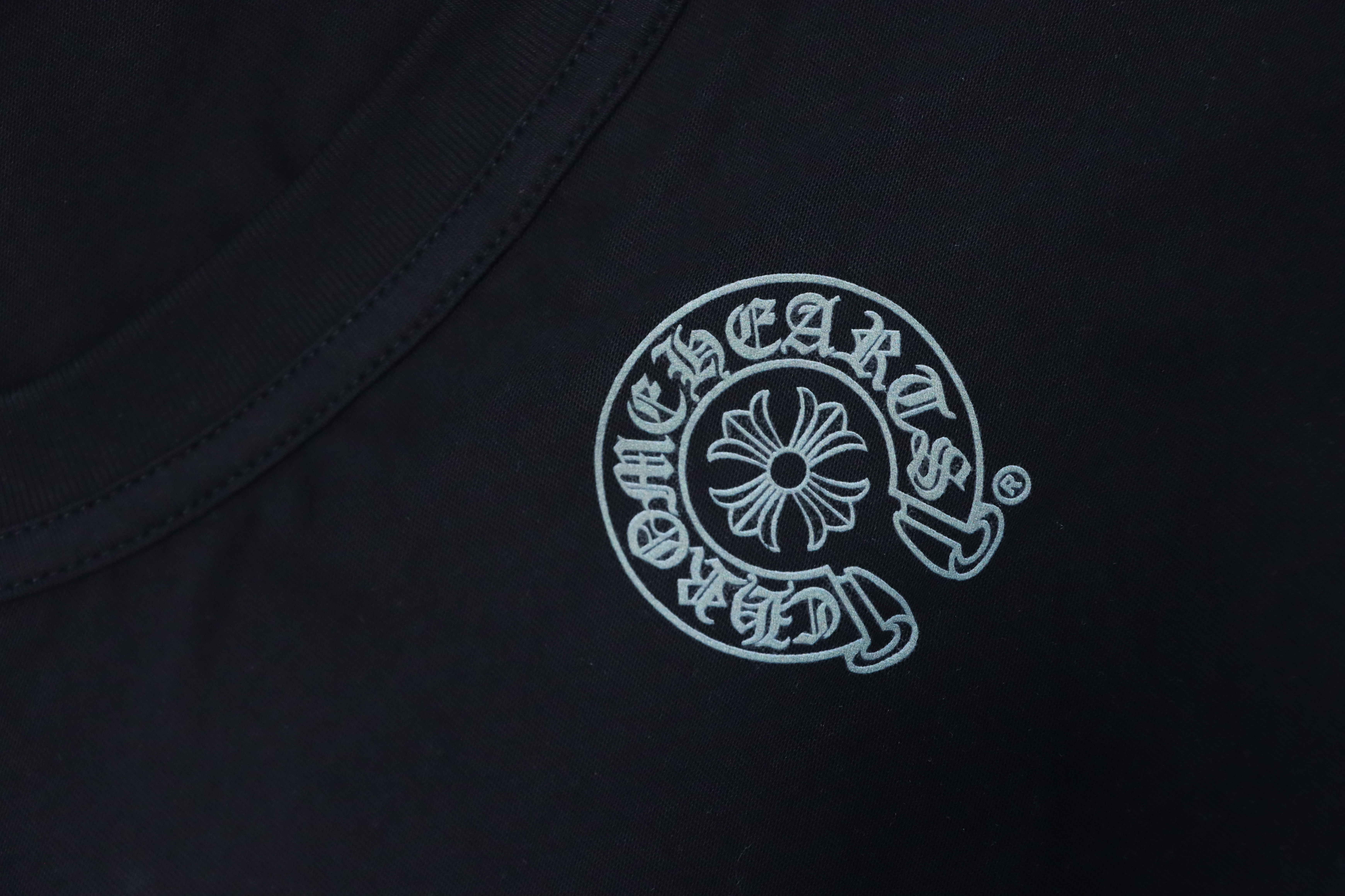 Chrome Hearts 25FW Colorful Cross Print Long-Sleeve T-Shirt Black