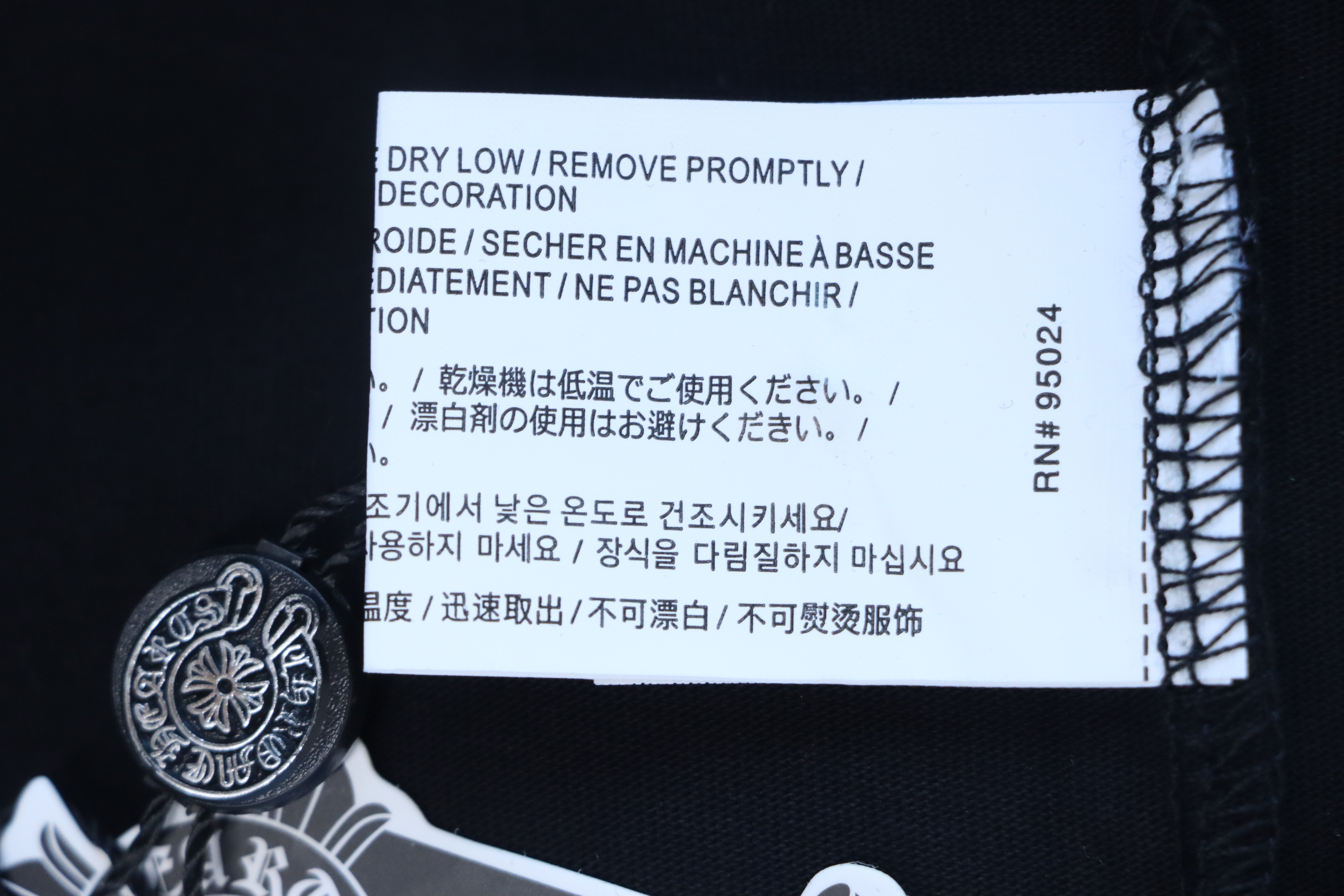 Chrome Hearts 25FW Colorful Cross Print Long-Sleeve T-Shirt Black