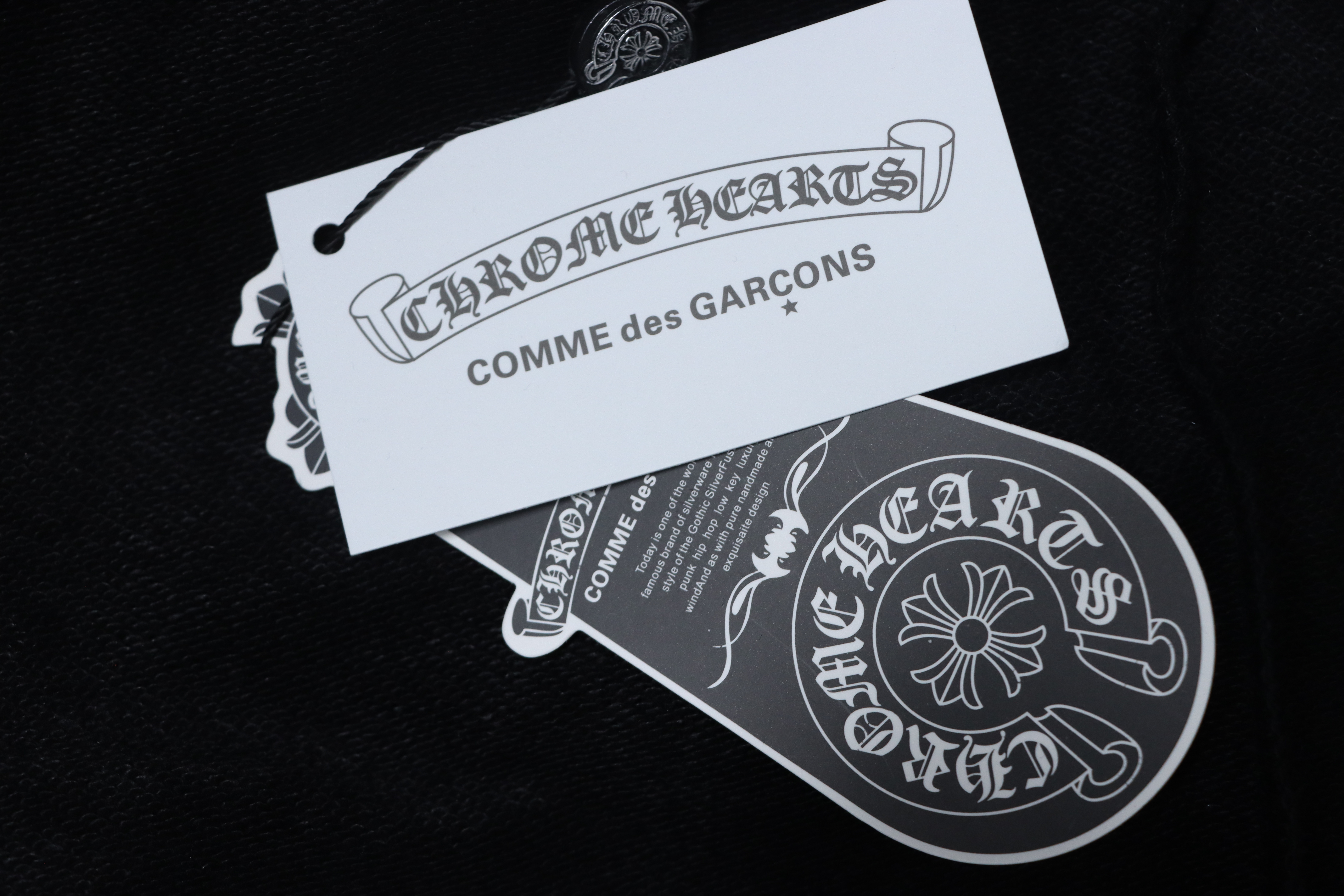 Chrome Hearts 25FW Colorful Cross Print Zip-Up Jacket Black