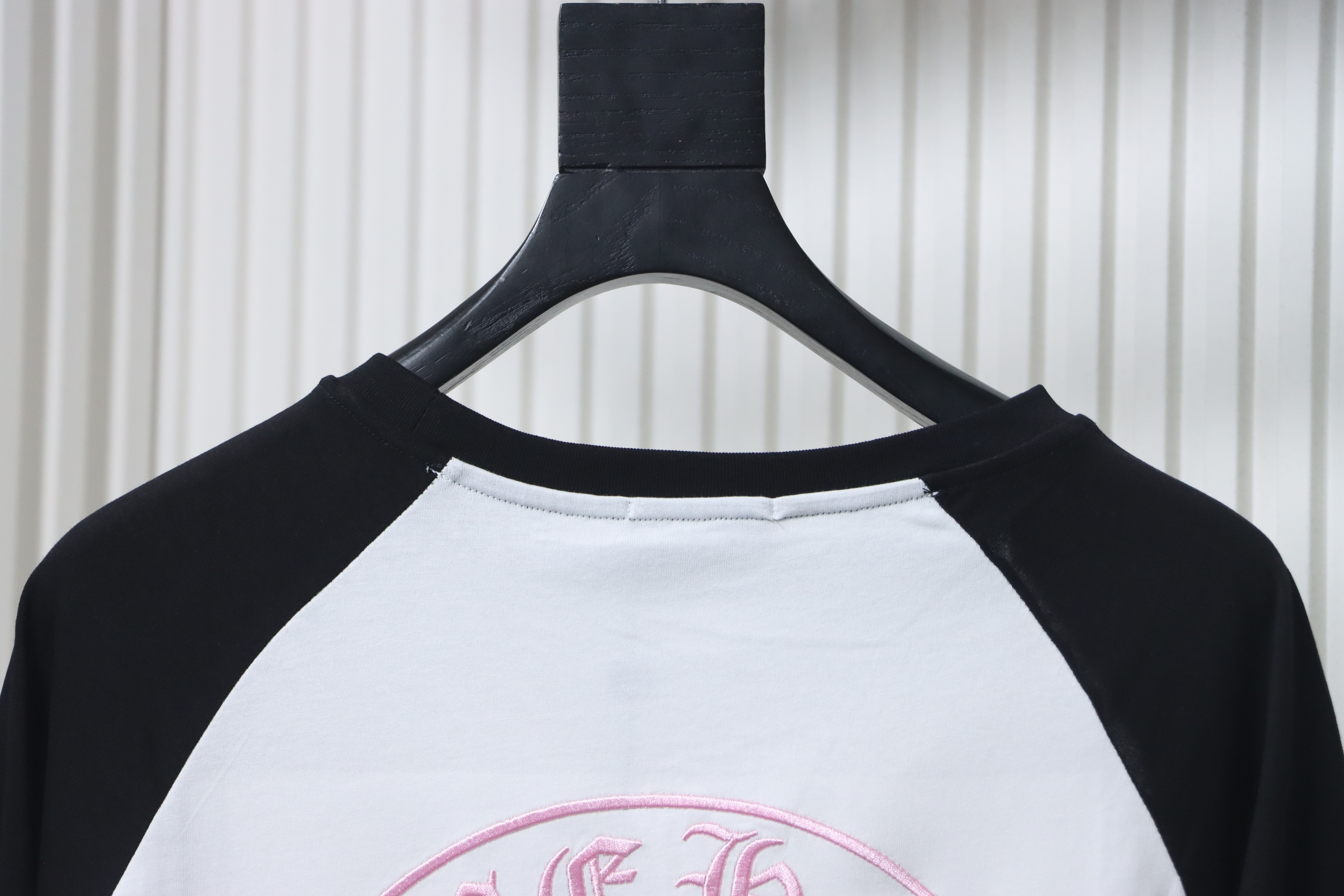 Chrome Hearts 25FW Embroidered Horseshoe Patchwork Long Sleeve T-Shirt Black