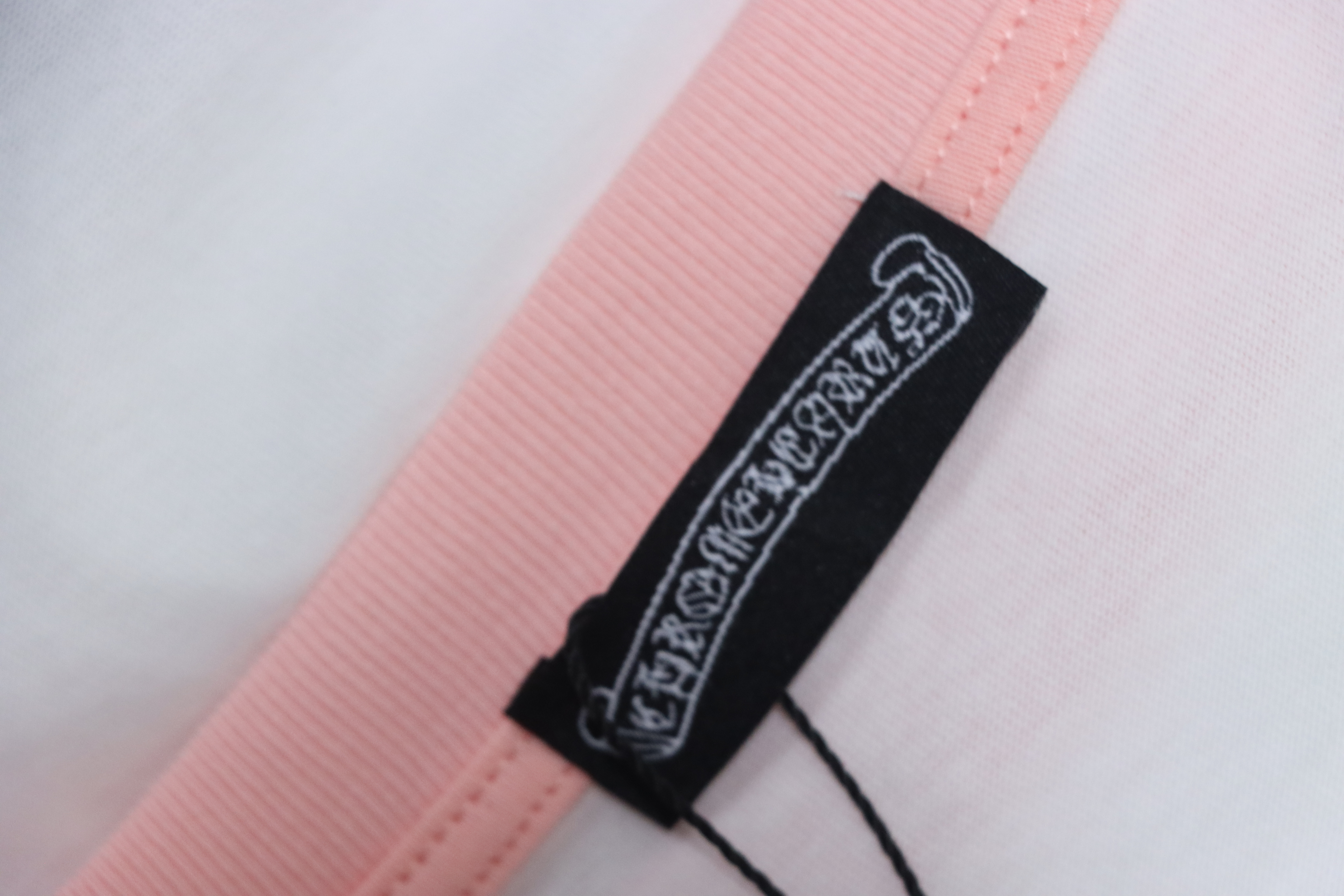 Chrome Hearts 25FW Embroidered Horseshoe Patchwork Long Sleeve T-Shirt Pink