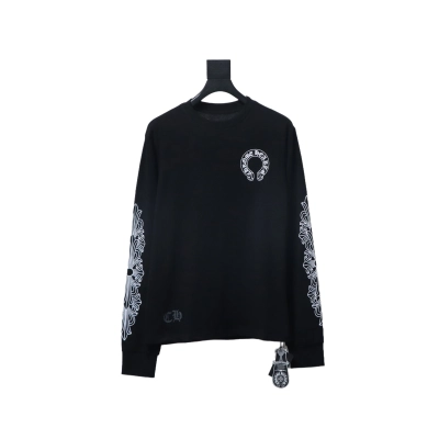 Chrome Hearts 25FW Sanskrit Print Long-Sleeve T-Shirt Black 01