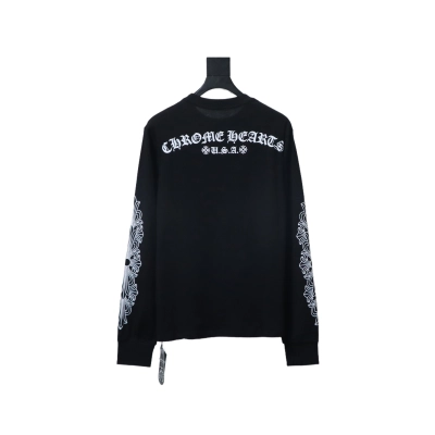 Chrome Hearts 25FW Sanskrit Print Long-Sleeve T-Shirt Black 02
