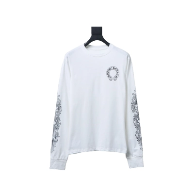 Chrome Hearts 25FW Sanskrit Print Long-Sleeve T-Shirt White 01