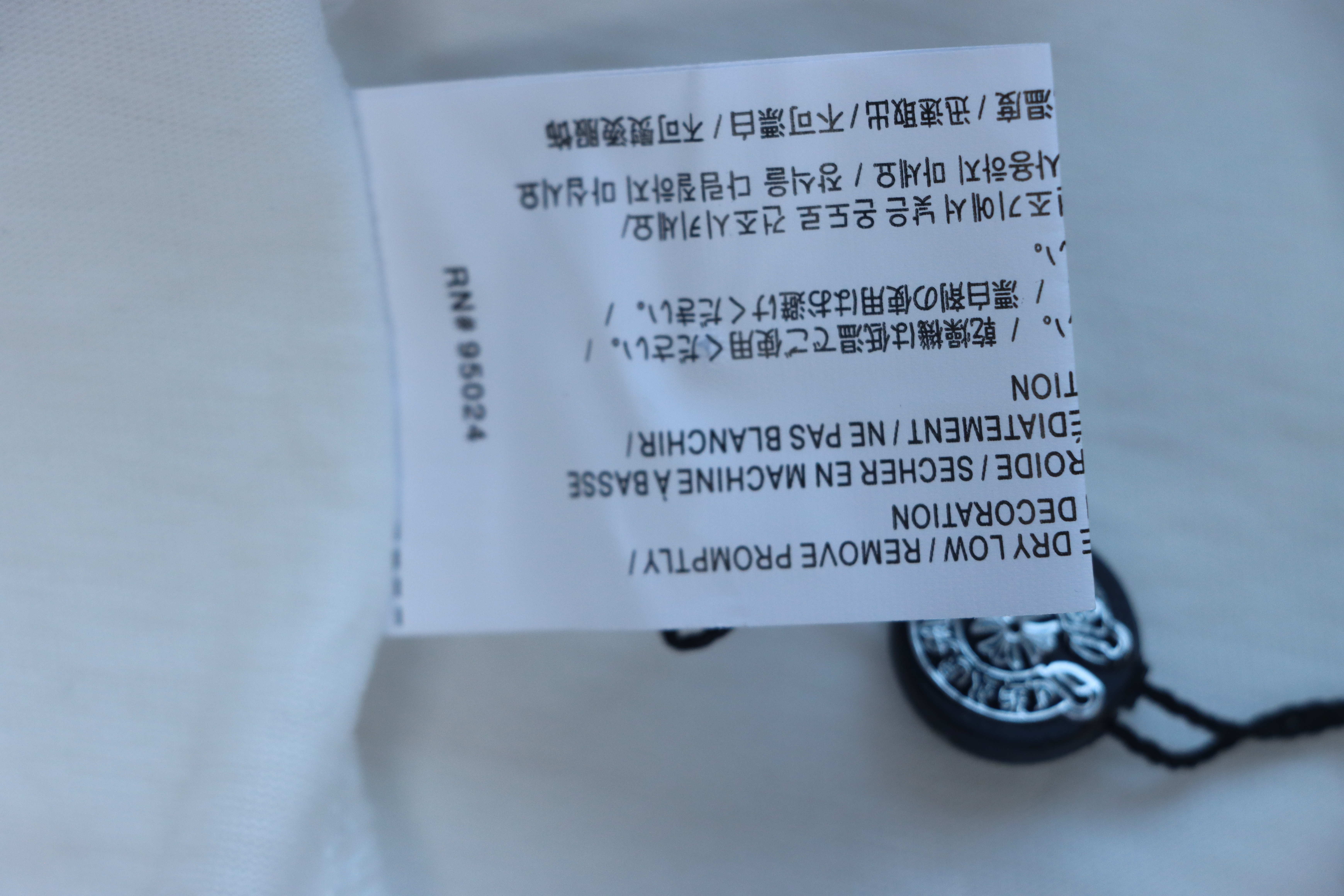 Chrome Hearts 25FW Sanskrit Print Long-Sleeve T-Shirt White