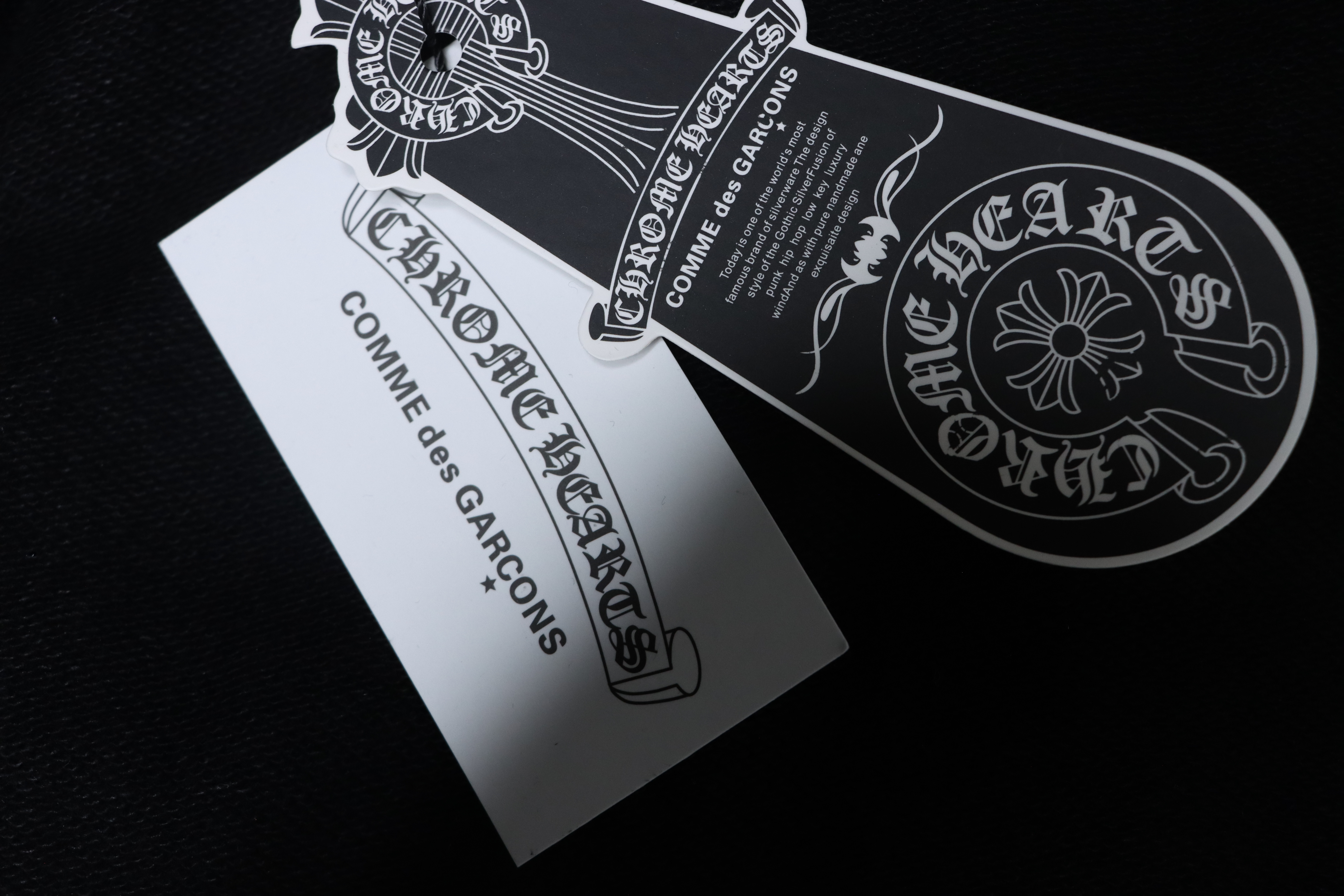 Chrome Hearts 25FW White Zip-Up Jacket with Sanskrit Print Cuffs Black