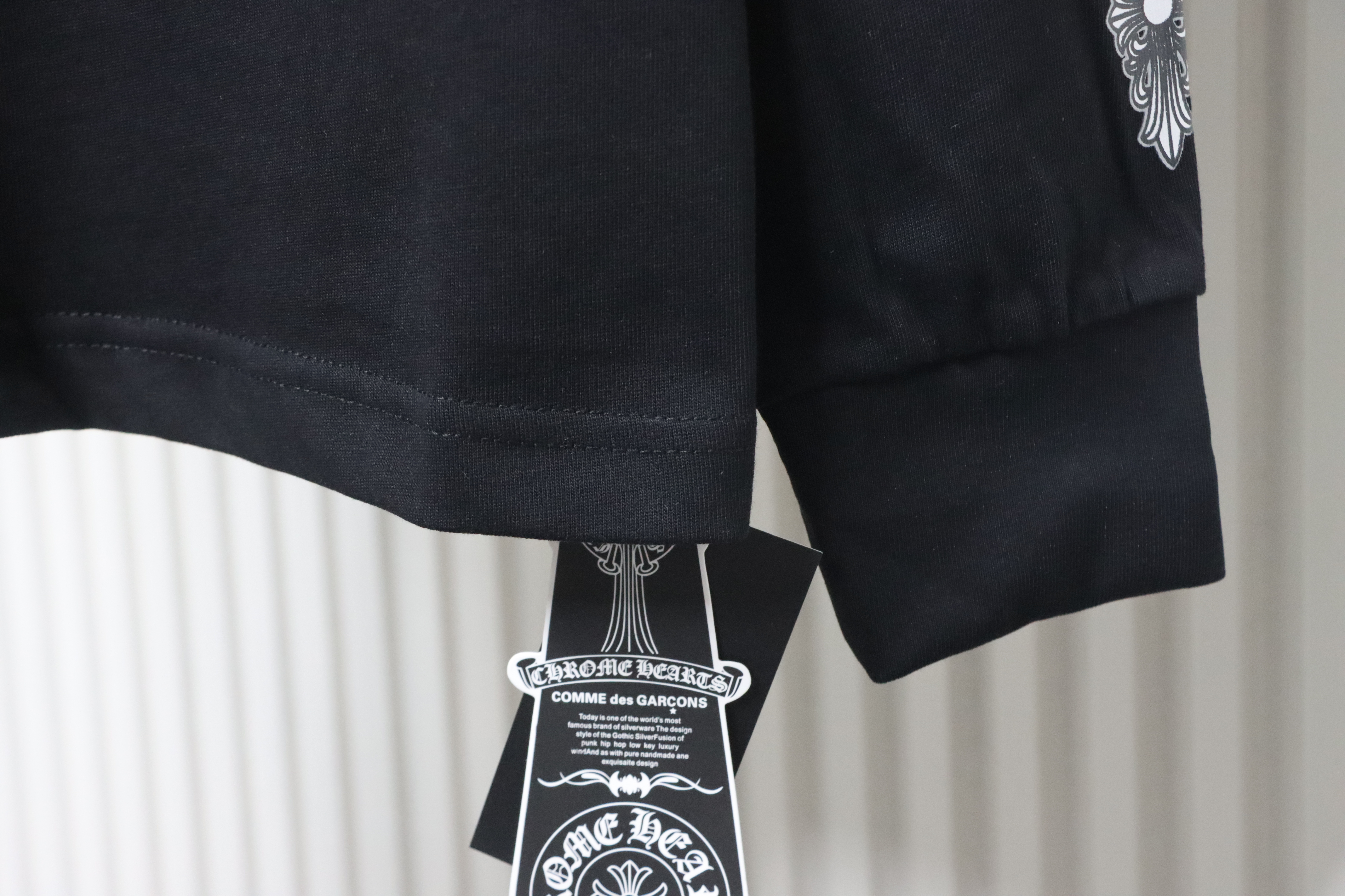 Chrome Hearts CH 25ss Back Cross Crew Neck Long Sleeve Black