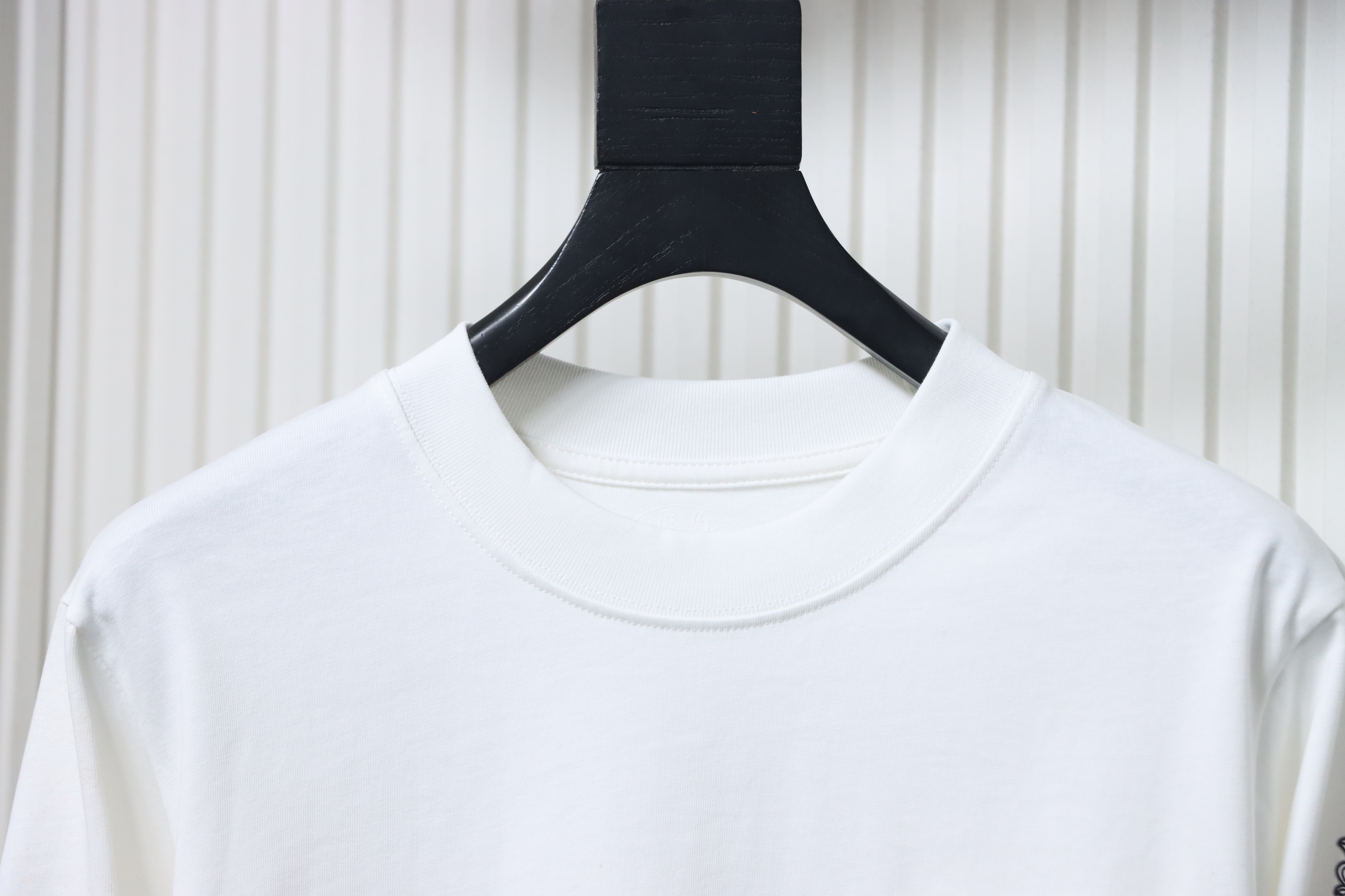 Chrome Hearts CH 25ss Back Cross Crew Neck Long Sleeve White