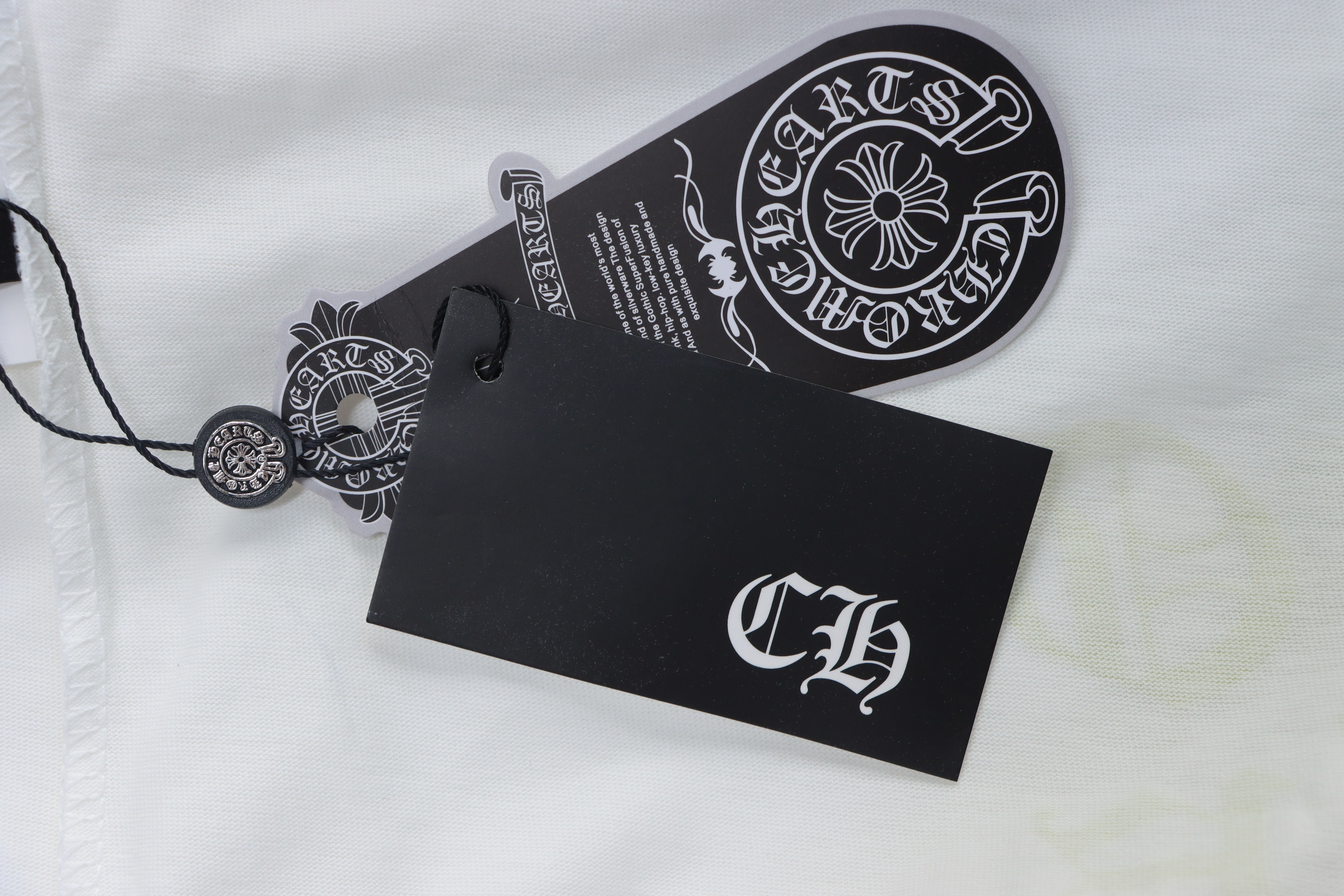 Chrome Hearts CH 25ss Sanskrit Lemon Green Crew Neck Long Sleeve White