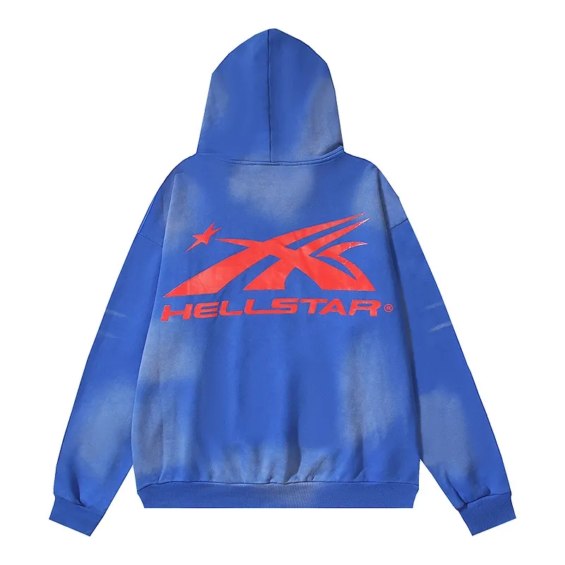 Hellstar Hoodies #2027 Blue + Purple Brand Jeans #108