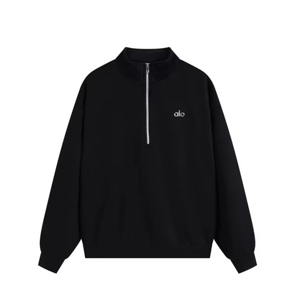 Alo Yoga Accolade 1/4 Zip Pullover Black