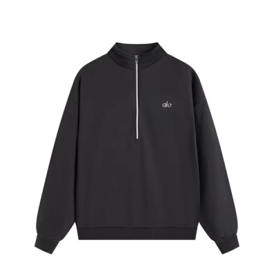 Alo Yoga Accolade 1/4 Zip Pullover Dark Gary 01
