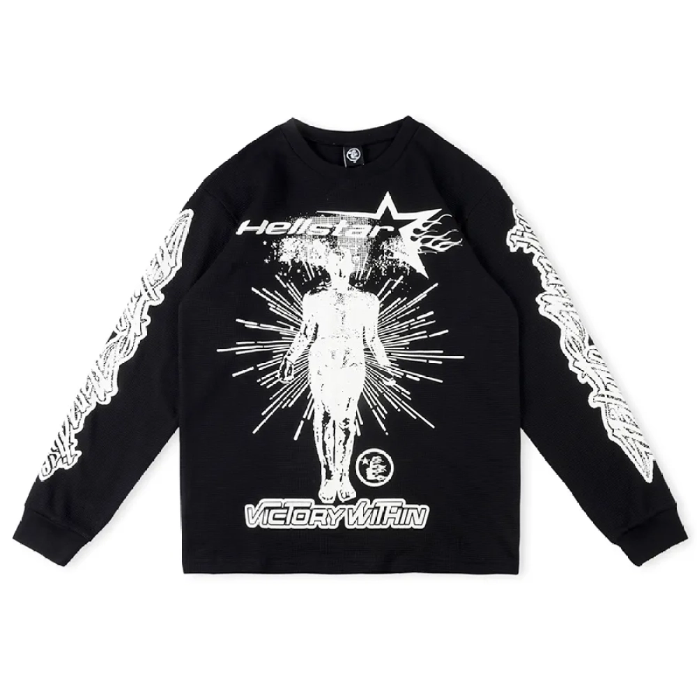 Hellstar Studios Victory Thermal Hoodie Black/White