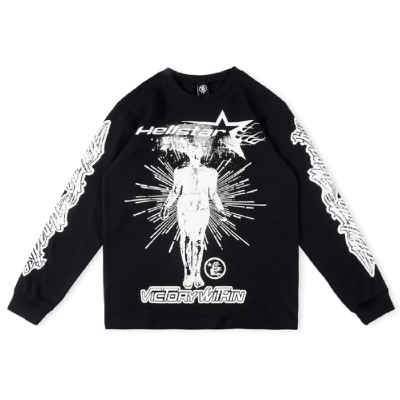 Hellstar Studios Victory Thermal Hoodie Black/White 01