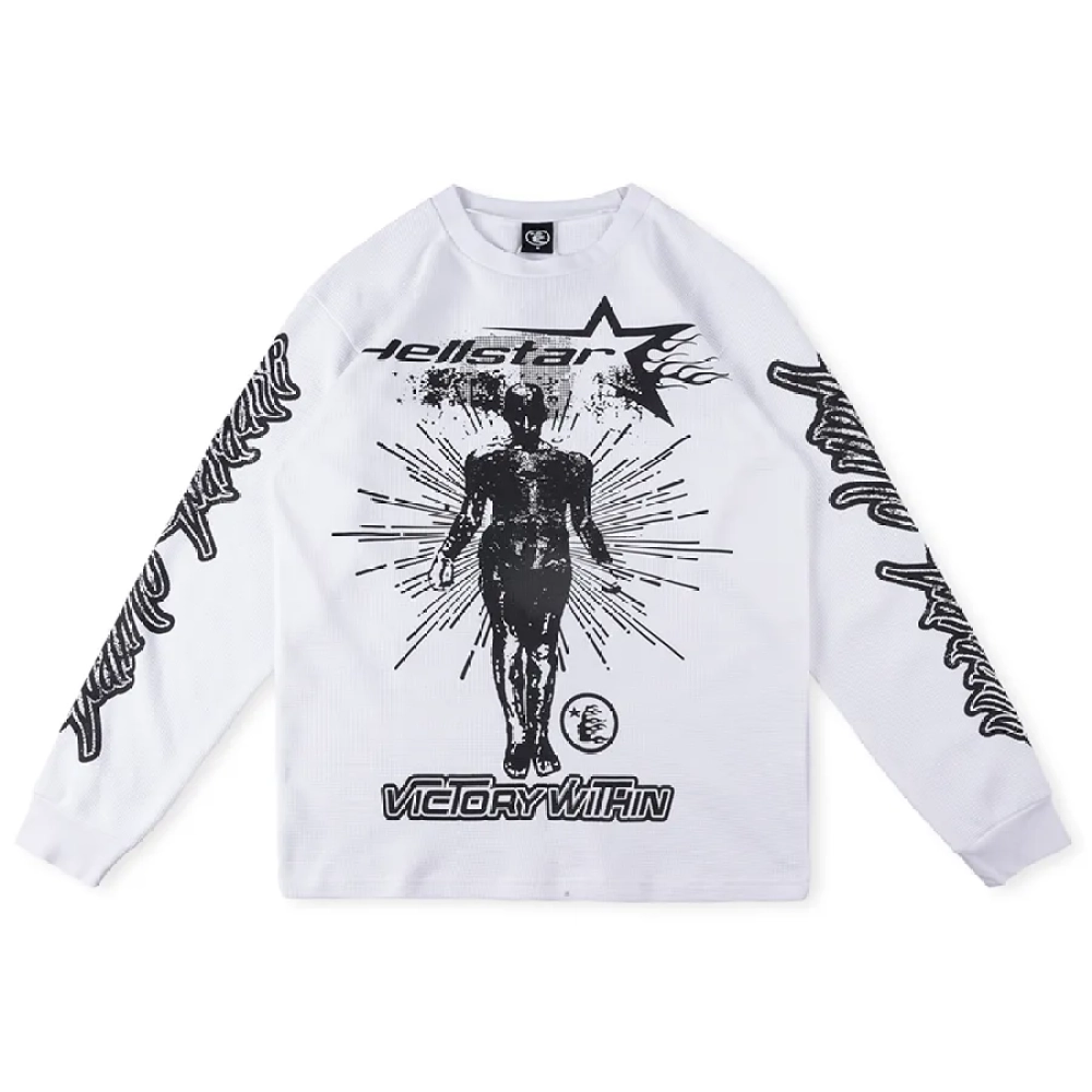 Hellstar Studios Victory Thermal Hoodie Black/White