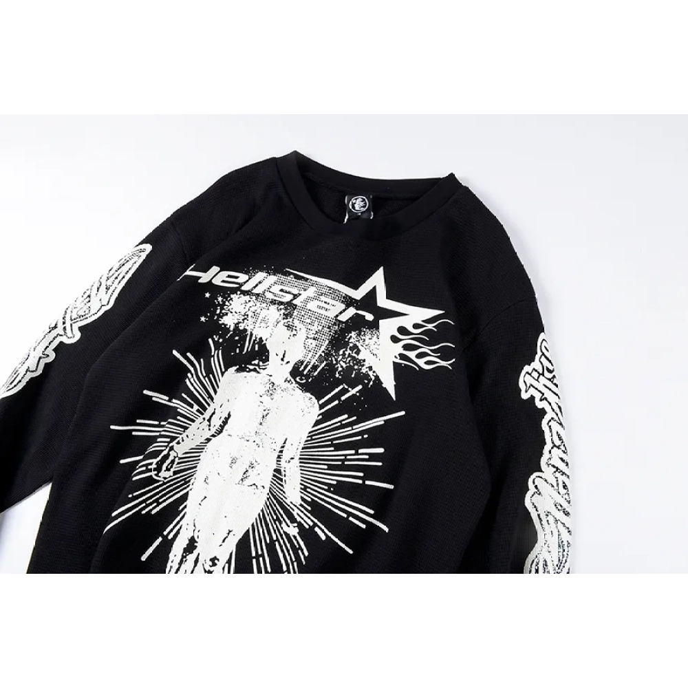 Hellstar Studios Victory Thermal Hoodie Black/White