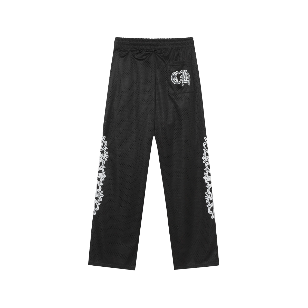 Chrome Hearts Floral Nylon Mesh Sweatpants #9997 Blue/Green/Black/Red