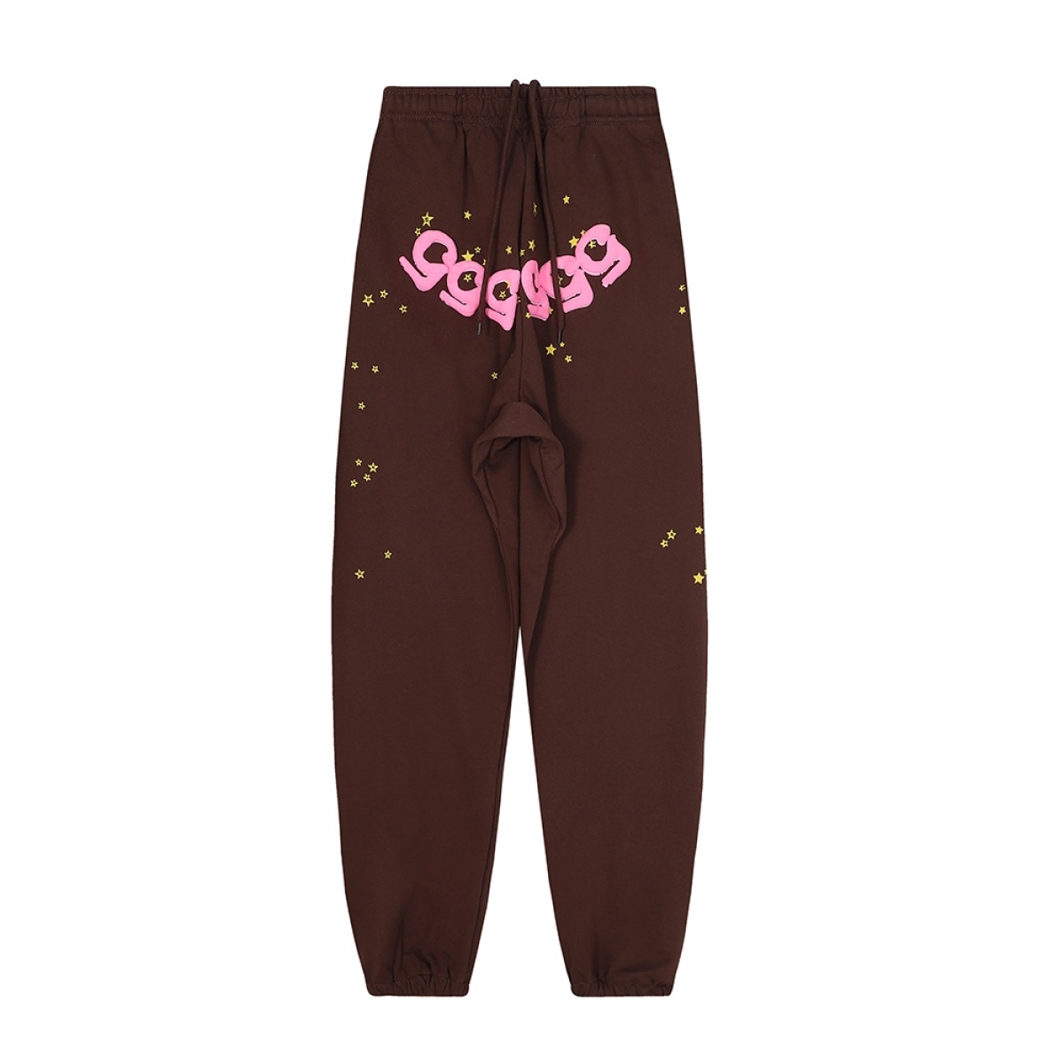 Sp5der Angel Number Sweatpants Brown (Black Drawstring)