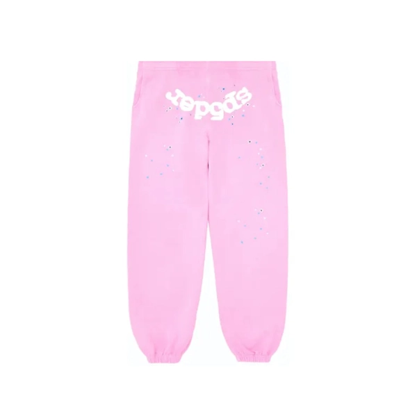 Sp5der Number Sweatpants Pink