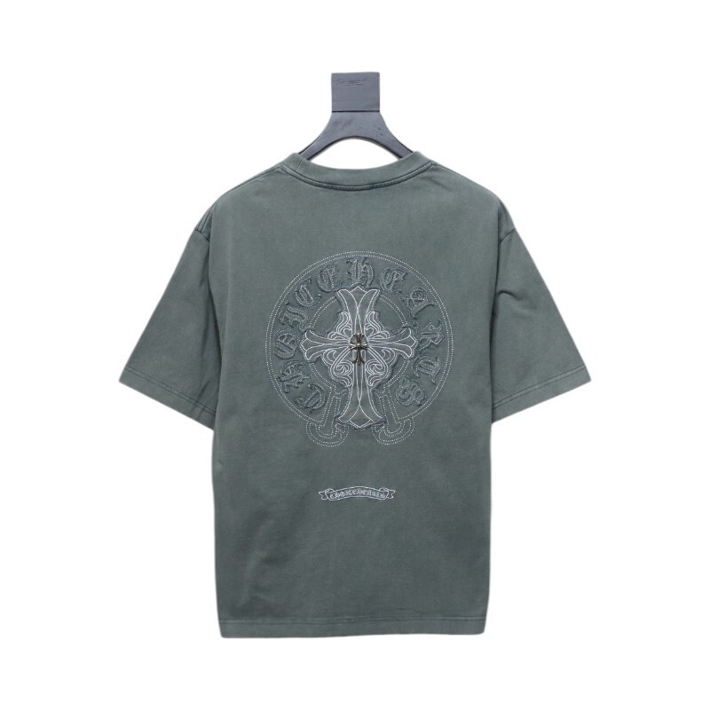 Chrome Hearts Horseshoe Logo T-shirt Grey Green