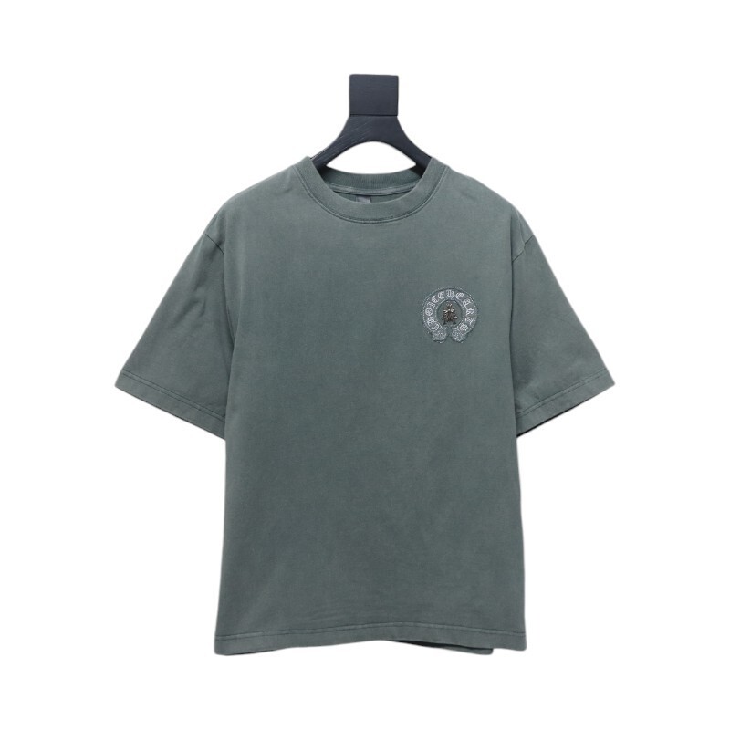 Chrome Hearts Horseshoe Logo T-shirt Grey Green