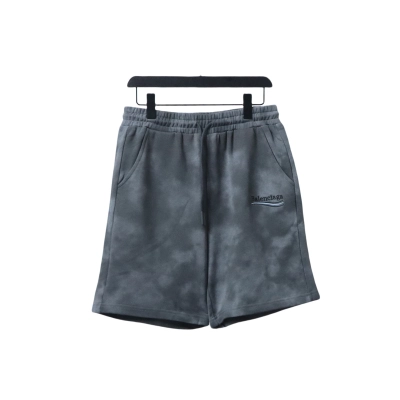 Balenciaga 24ss Embroidered Cola Shorts Grey 01