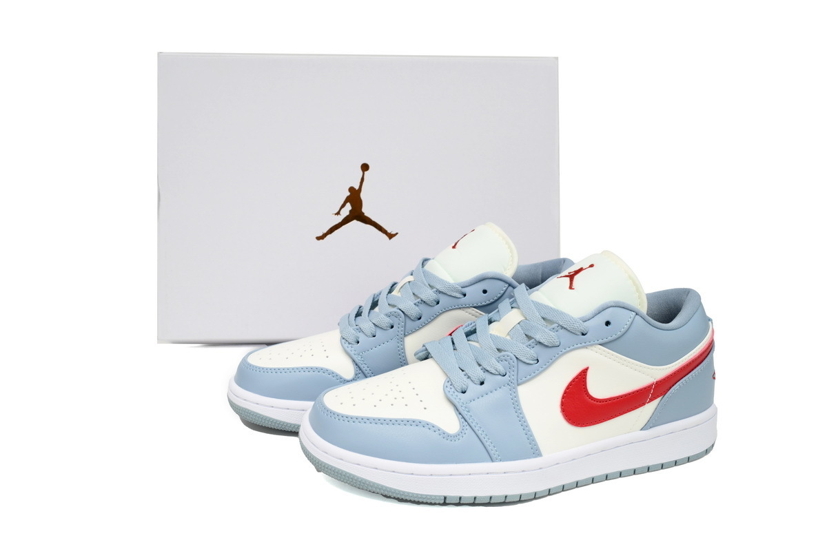 Air Jordan 1 Low Bleu/Rouge Dune DC0774-164