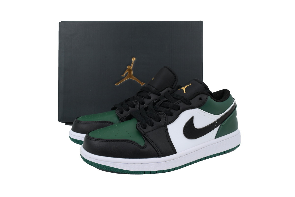 Air Jordan 1 Low Green Toe 553558-371